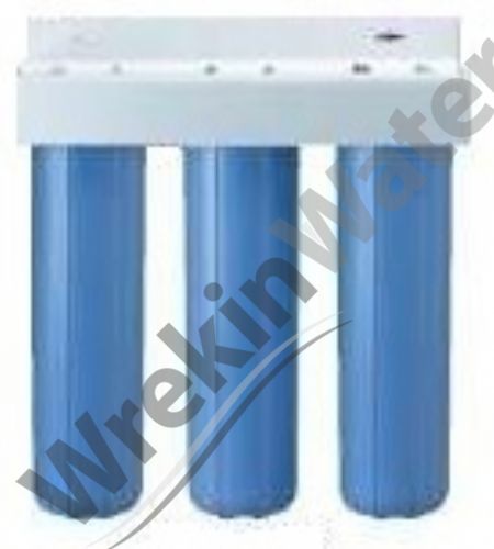 HF20BB TRIPLE High Flow Jumbo Filter Housing 20in with 1in ports